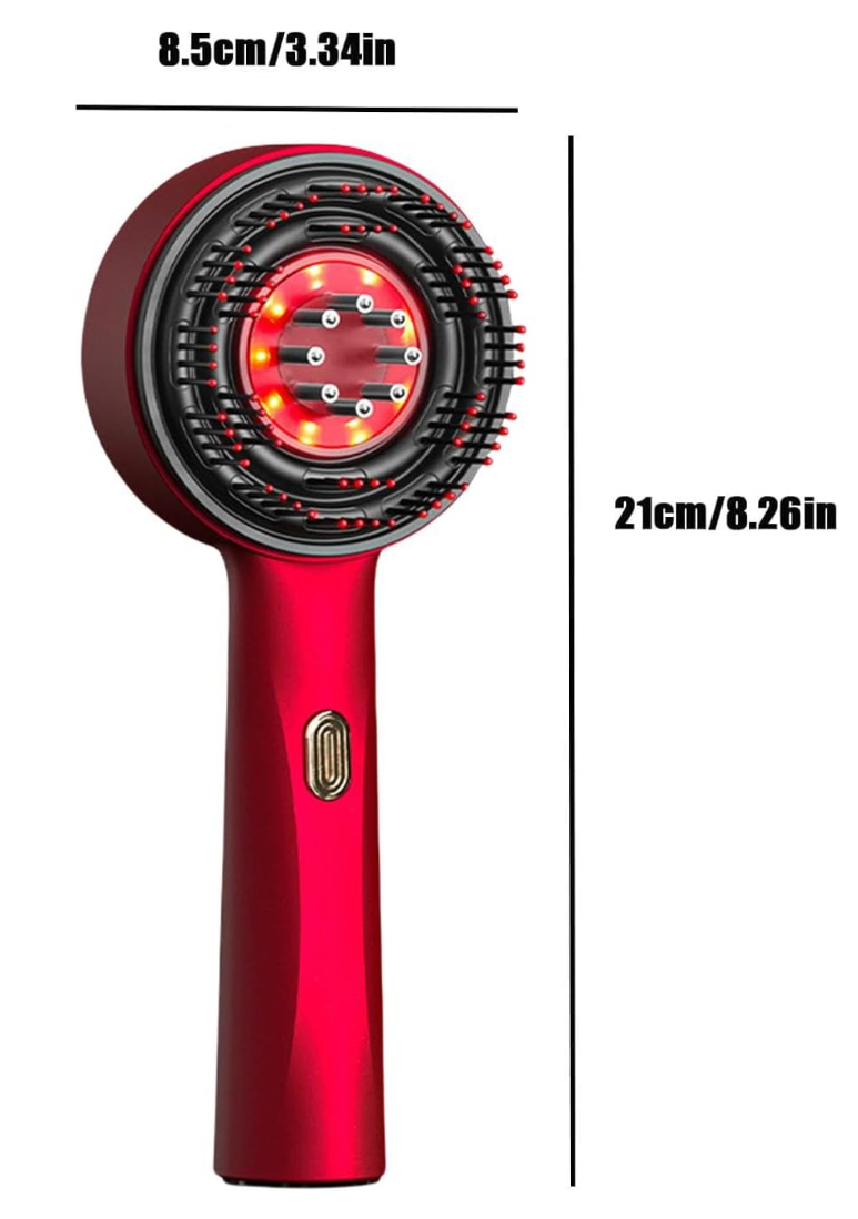 Cepillo Masajeador con Luz Roja